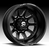 Fuel FF09D 8-Lug Matte Black Milled Forged Dually Custom Truck Wheels 3